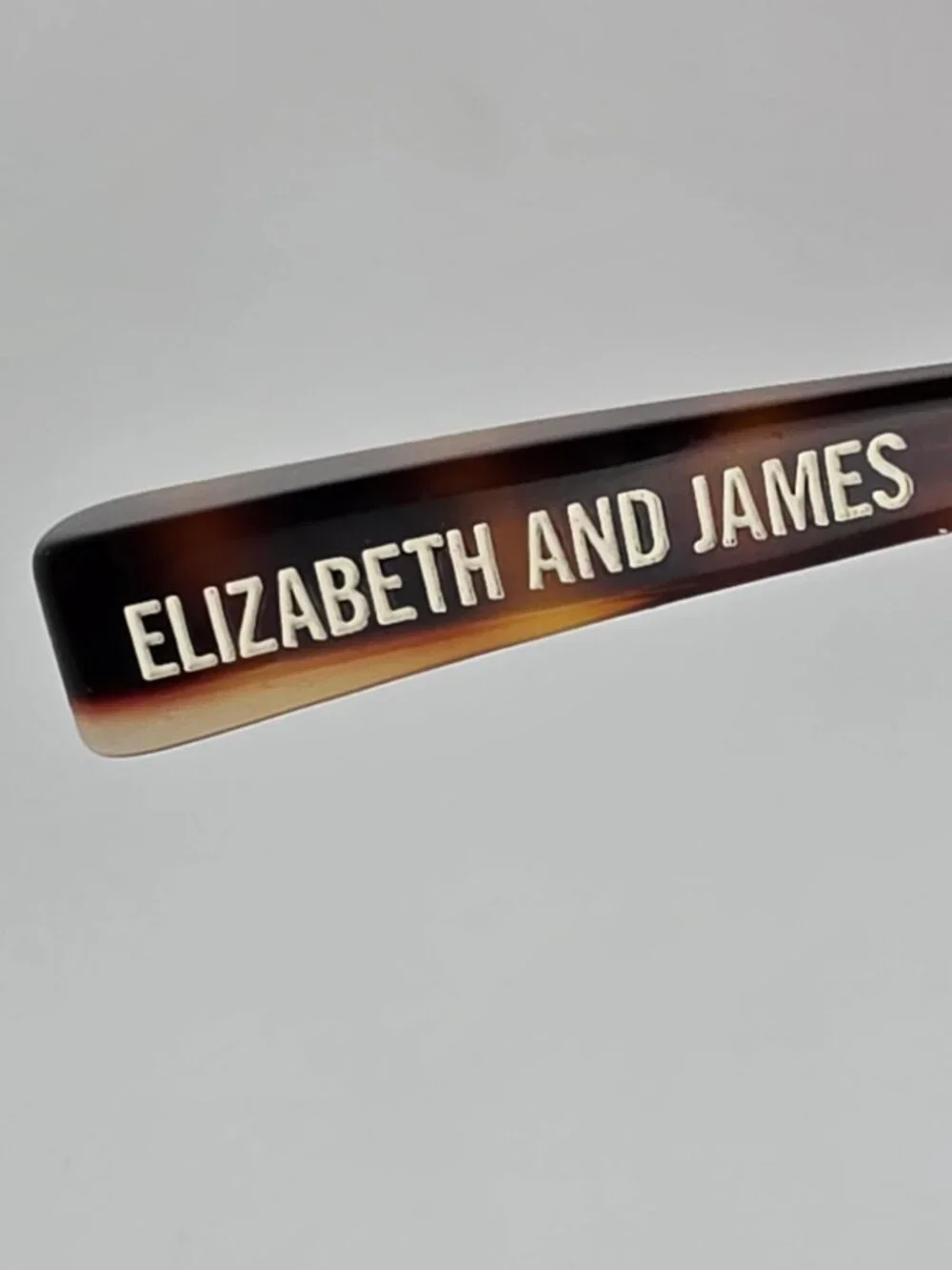 Elizabeth and James Watts Gold Tortoise Frame Grey Flat Lens Aviator Sunglasses